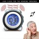 thumbnail image 2 of Digital Alarm Clock,Time Date Display Twin Bell Very Loud for Heavy Sleepers Dual Alarm Blue Backlight for Teens, 2 of 4