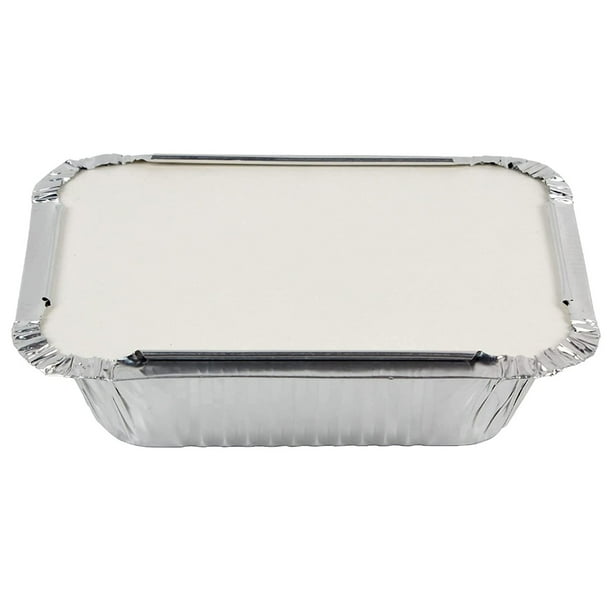 Springcmy 50 Pack Aluminum Pans Disposable Foil Tins Cooking Baking