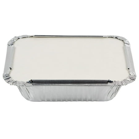 Wangscanis 50 Pack Aluminum Pans, Disposable Foil Tins Cooking Baking