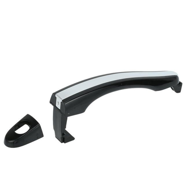 Manijas de puerta exterior de automóvil Unique Bargains del lado delantero izquierdo para Hyundai Azera 2006-2011 ABS Negro, tono plateado, 1 Pcs