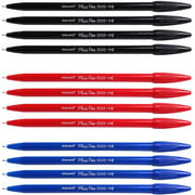 Monami Plus 3000 Office Sign Pen Felt Tip Water Based Ink Color Pen Complete Red,blue,black Dozen Box