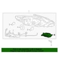 thumbnail image 2 of New Genuine Nissan Altima Head Lamp Light Bracket Left OE 260929HS0A, 2 of 10