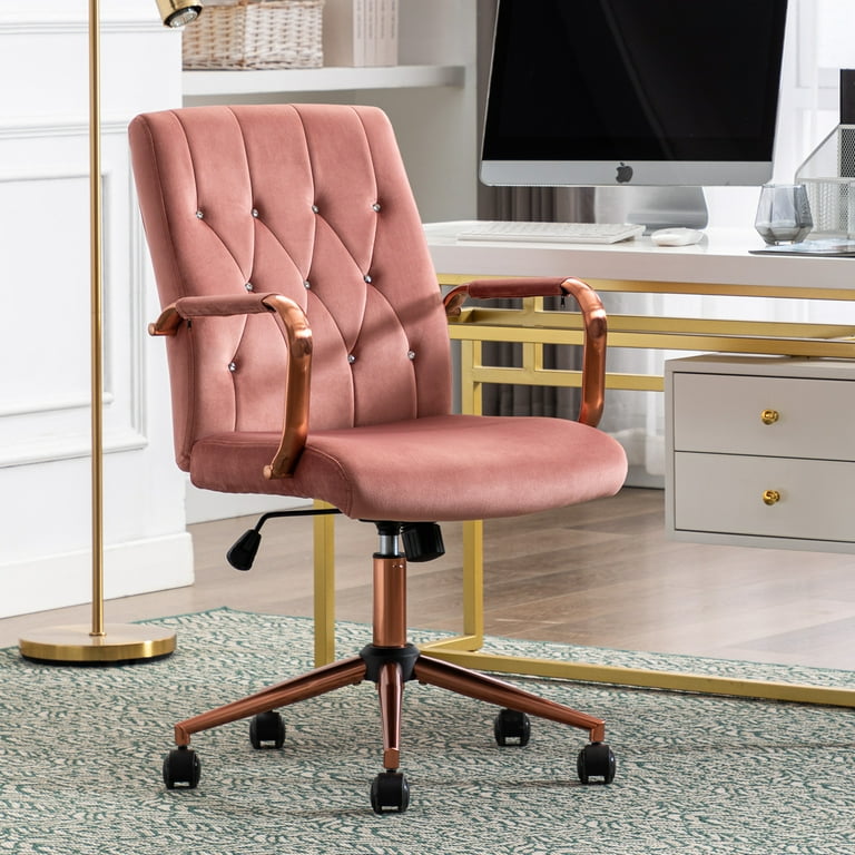 Office chair rose gold sales