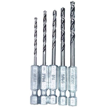 

Vermont American 13135 - 5 Pc. Hex Shank Drill Bit Set