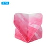 thumbnail image 3 of Uxcell Vuelo de Dardos, Paquete de 6 Accesorios de Dardos Estándar de PET Estilo Geométrico, Rosa, Blanco, 3 of 5