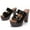 Black, variant on LSLJS New Fish Mouth Buckle High Heel Thick Heel Thick Bottom Comfortable Women's Sandals