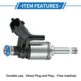 thumbnail image 4 of Unique Bargains Fuel Injector Compatible for Mini Cooper 2010-2015 1.6T for Mini Countryman Cooper 11-16 1.6T, Flow Matched Plastic Black Fuel Nozzle 1, 4 of 7