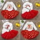 thumbnail image 1 of Conjunto de vestidos y trajes para fiesta de cumpleaños de niñas pequeñas con tutú y camisa para la primera Navidad, ropa infantil navideña, 1 of 5