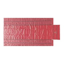 Airbag Parachute Fabric Red Ultra Light Lumber Tarp 16' x 27' (4' Drop) - 14 Oz Vinyl Lumber Tarps for Flatbed Truck & Trailer