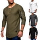 thumbnail image 4 of Mens Long Sleeve T Shirt Slim Fit Muscle Blouse Activewear Pullover Tops Tee, 4 of 8