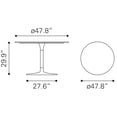 thumbnail image 3 of Mesa de Comedor Kessa Muebles Gotham Plateado, 3 of 11
