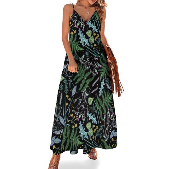 Rêve d'Été. Robe Sans Manches Vêtements Femmes Été 2024 Vêtements Élégants Robe de Soirée pour Femmes 2024 Longue Robe Femme