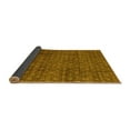 thumbnail image 2 of Ahgly Company Indoor Round Abstract Yellow Modern Area Rugs, 6' Round, 2 of 4