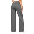 thumbnail image 5 of Ovbmpzd Petite Womens Yoga Pants Ladies Straight-Leg Gray Leggings Long Mid Waist Casual Leggings,S, 5 of 6
