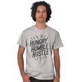thumbnail image 4 of Hungry Humble Hustle Inspirational Plus Size Crewneck Graphic Tee Shirt Brisco Brands 2X, 4 of 5