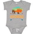 thumbnail image 3 of Inktastic Wyoming Vacation Buffalo Silhouette Boys or Girls Baby Bodysuit, 3 of 5