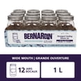 thumbnail image 1 of Bernardin Decorative Mason Jars, Wide Mouth, 1 L, 12 Count, 1 of 5