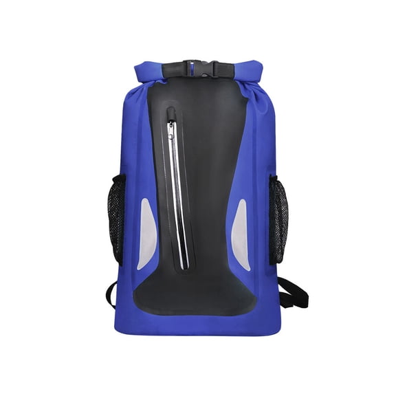 Eigraketly Mochilas impermeables Mochila conveniente seca Gran capacidad Multiusos Bolsa de aplicación amplia Senderismo Natación al aire libre Mochilas de mochilero Azul oscuro