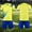 Yellow-D, variant on FRSASU Kids Soccer Jerseys Boys Girls Breathable Athletic Jersey Training Soccer Uniforms Football Jersey Outfits 5-15 Years Yellow-D