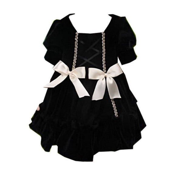 Black Black Single Dress For 18 Inch Doll Christmas Costume Elegant Outfit Accessory Only