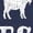 NAVY, variant on Instant Message - Easily Distracted By Goats Short Sleeve Graphic T-Shirt