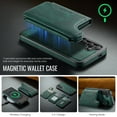 thumbnail image 3 of Designed for Samsung Galaxy S24+ Wallet Phone Case,Magnetic Detachable Flip Card Holder,Back Flip Kickstand,Compatible with Mag-Safe,2-in-1 PU Leather Heavy Duty Shockproof Phone Case,Green, 3 of 10