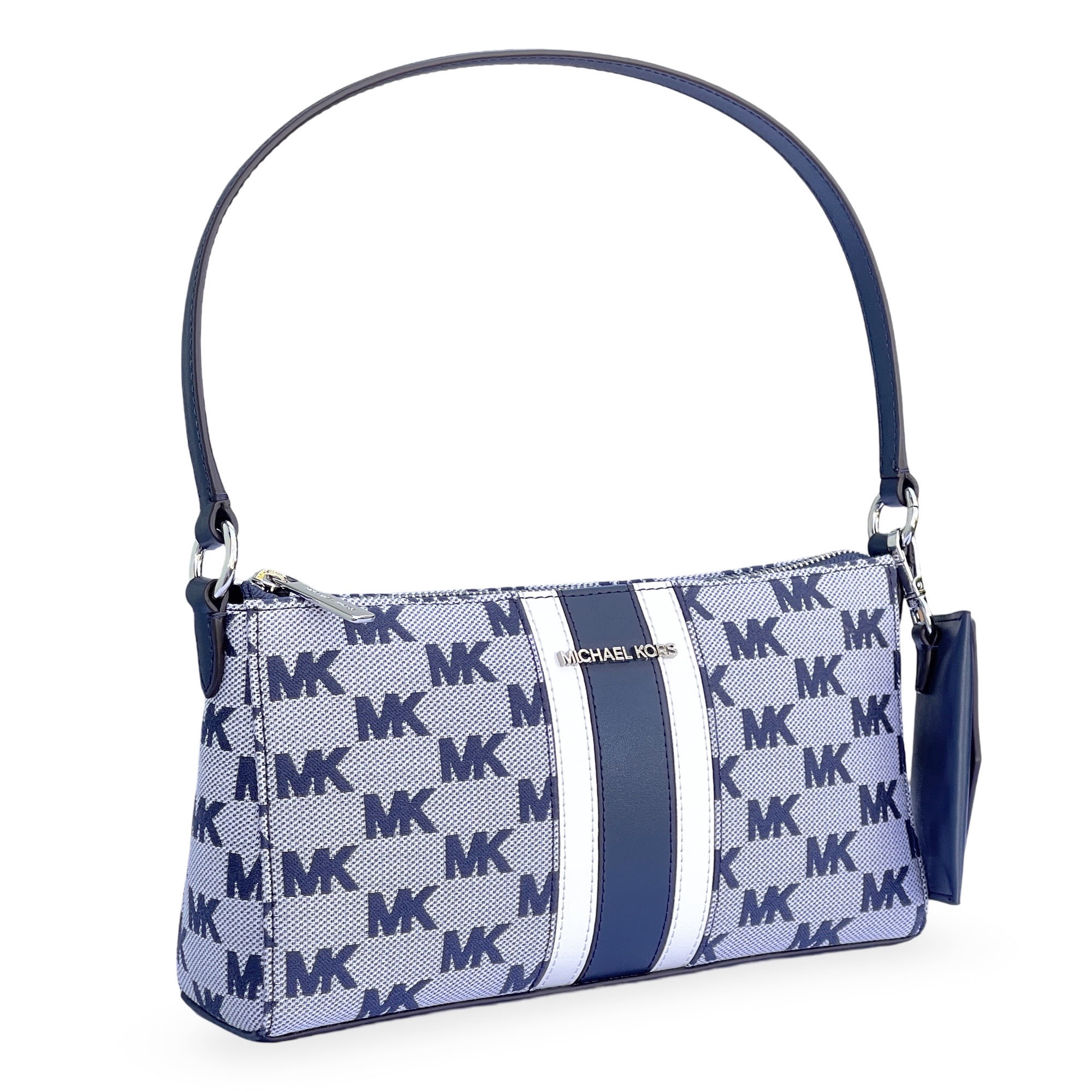 Michael Kors Women's Vincent Medium Logo Jacquard Pochette with