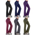 Hanerdun Women Bootcut Yoga Pants with Pockets Female High Waist