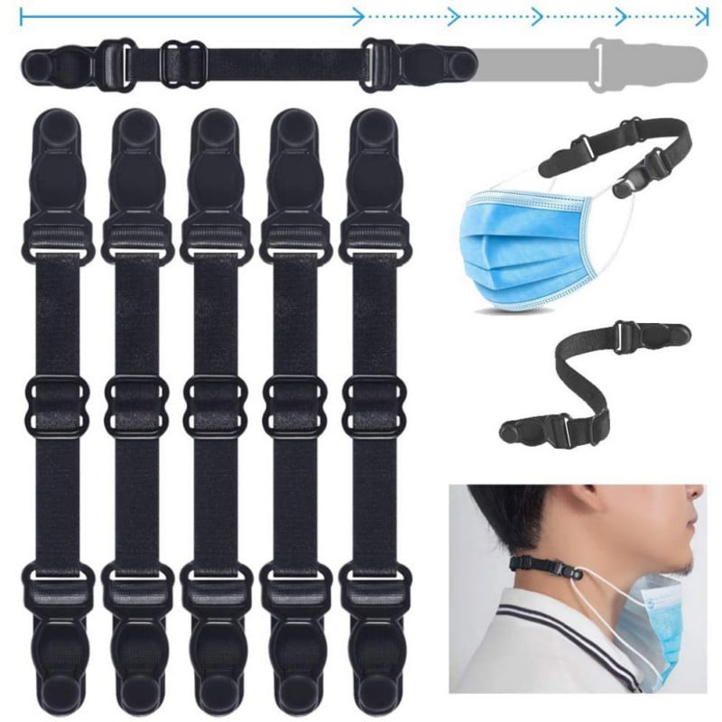 20PCS/Set Face Cover Ear Hook Adjustable Ear Strap Extension Cover Fixing Buckle