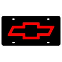 Eurosport Daytona- Compatible with -, Chevrolet Bowtie on Carbon Steel License Plate