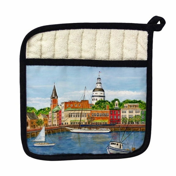 Betsy Drake Interiors Annapolis City Dock Pot Holder