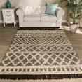 thumbnail image 3 of Bowery Hill Ivory and Charcoal Handwoven Wool Area Rug, 3 of 4