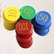 thumbnail image 3 of EeaseMX 80 fichas redondas de plástico para contar fichas, rebanadas de juego de colores, fichas con números impresos para el hogar, la tienda y el bar., 3 of 7
