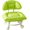 Green, variant on Padded Rolling Low Stool with Backrest 360° Swivel,Pink | Mobile Low Backrest Chair for Entryway, Cleaning and Kitchen Tasks Padded PU Leather Cushion 4-Caster Compact Rolling Seat