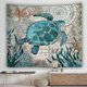 thumbnail image 2 of Ocean Animal Mandala Wall Hanging Tapestry, Indian Psychedelic Hippie Hippy Tapestries, Bohemian Bed, 2 of 3