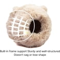 thumbnail image 5 of Warm Bird Nest Soft Faux Rabbit Fur Bird Breeding Nest Snuggle Hut Parakeet House Bed for Budgie Lovebird Parrot, 5 of 9