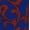 Rococo Floral Deep Indigo, variant on Women’s Plus Ruched Jersey Tank Dress, Sizes 0X-5X