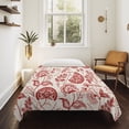 thumbnail image 4 of Red Spring Floral Large Tapestry for Bedroom Wall Hanging Tapestry, Summer Botanical Farmhouse Ceiling Backdrop Tapestries Poster Blanket Wall Decor for Teens Room Living Room Dorm 85" x 90", 4 of 8