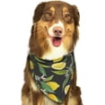 thumbnail image 6 of Naloa Lemon Fruits Flowers Leaves Dog Bandanas 1PC Washable Triangle Dog Scarfs Premium Durable Fabric, for Small Medium Large Dogs and Cats, 6 of 6