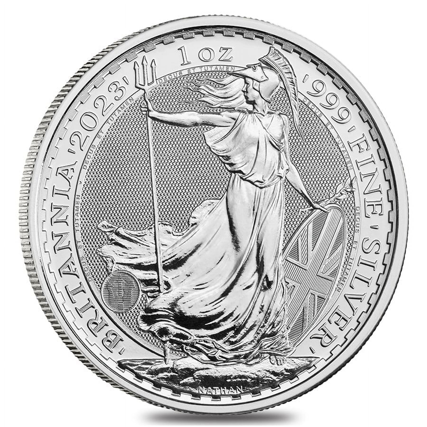 Roll of 25 - 2023 Great Britain 1 oz Silver Britannia King Charles III Coin  .999 Fine BU (Lot, Tube of 25)