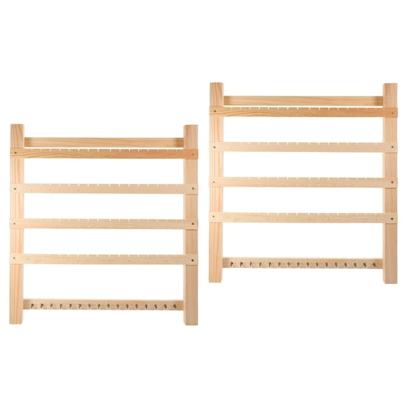 MLINS 2pcs Wall Mount Jewelry Organizer Hanging Earring Holder Bracelet Holder Earring Display Rack