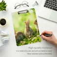 thumbnail image 5 of FMSHPON Rabbits Easter Bunnies Clipboard Hardboard Wood Nursing Clip Board and Pull for Standard A4 Letter 13x9 inches, 5 of 7