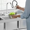 thumbnail image 3 of Gaomon Stainless Steel Sink, Commercial Kitchen Prep & Utility Sink Free Standing Single Bowl for Restaurant Laundry Garage Bar Workshop, 3 of 9