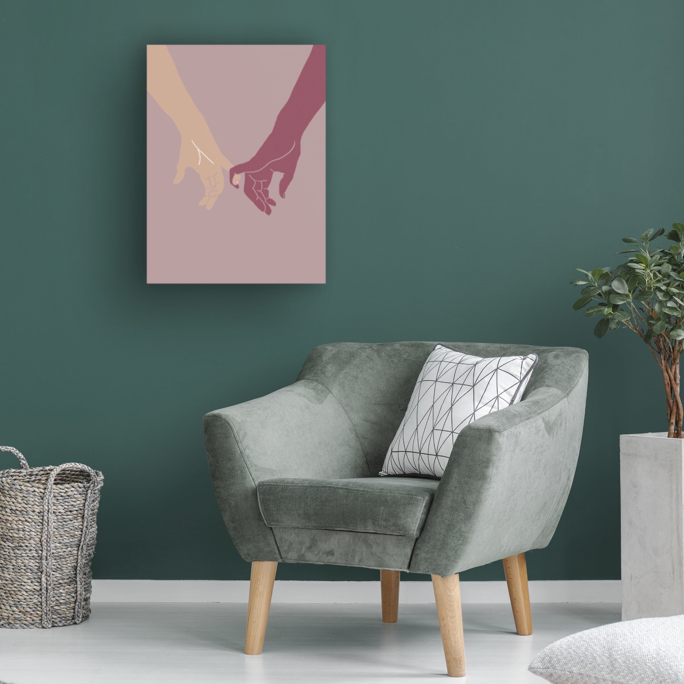 Trademark Fine Art Pictufy Studio II Holding Hands Canvas Wall Art