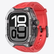 Rasdwt Rugged Band and Case Compatible with Apple Watch Ultra 3 2 1 Series 11 10 9 49mm 46mm 45mm 44mm 42mm, iWatch Sport Strap with Shockproof PC Frame Bumper