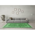 thumbnail image 3 of Ahgly Company Indoor Square Medallion Emerald Green Traditional Area Rugs, 7' Square, 3 of 4