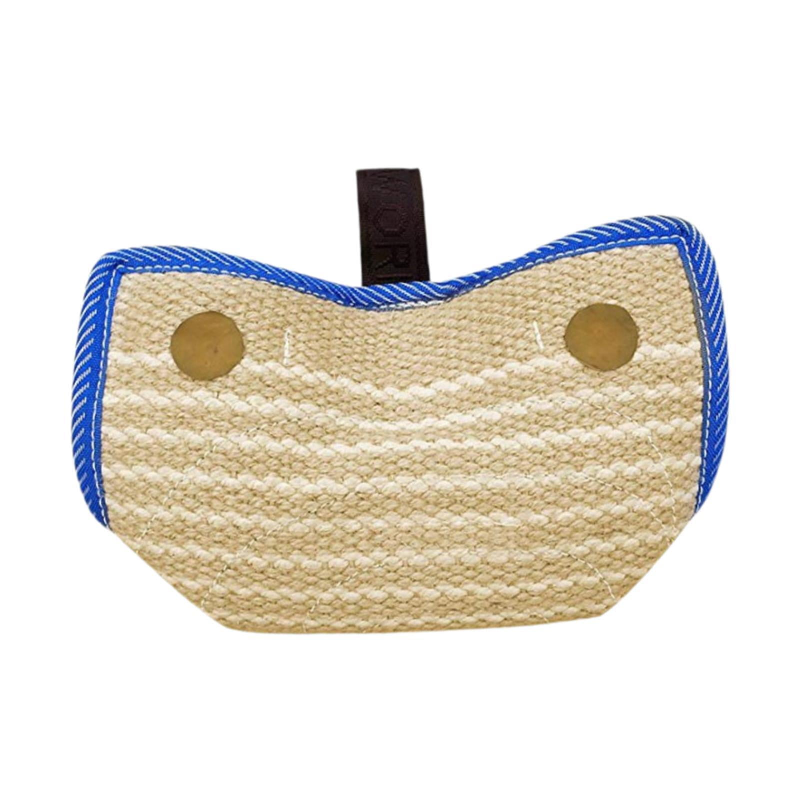 Bvdfgk Dog Bite Pillow Dog Training Biting Sleeves Interactive Toy Sturdy Portable Bite blue