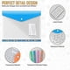 thumbnail image 4 of 12pack A4 Plastic File Folder,expandable A4 Expandable Punched Pockets For A4 Folders,with Snap Clo, 4 of 5