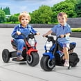 thumbnail image 4 of Gymax Moto Électrique 2-en-1 pour Enfants avec Roues Stabilisatrices Amovibles, Phare et Klaxon, Rouge, 4 of 10