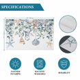 thumbnail image 6 of Green Teal Eucalyptus Placemats Set of 2, Coastal Summer Starfish Washable Wipeable Table Mats for Dining Tables, Indoor Outdoor Kitchen Place Mats for Holiday Party Table Decor, 6 of 9